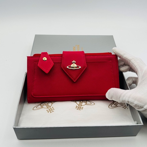 Vivienne Westwood Long Red Women's Wallet - Picture 1 of 8